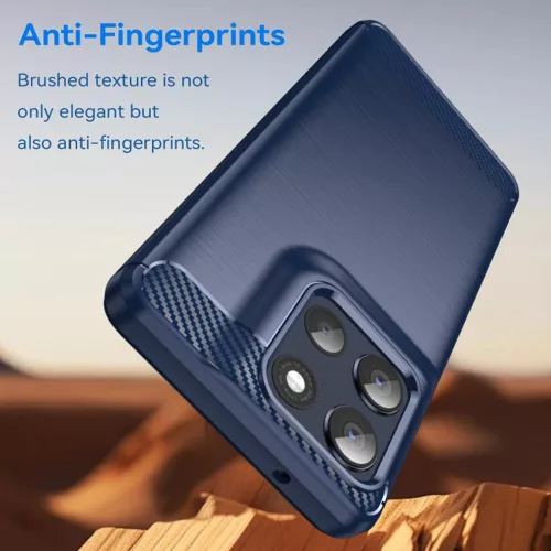 Techsuit - Carbon szilikon tok - Motorola Moto G86 - Kék