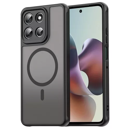 Techsuit - HaloFrost II MagSafe tok - Motorola Moto G86 - Fekete