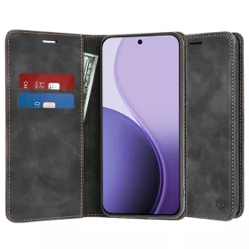   Techsuit - Confy Cover kinyitható tok - Oppo Reno14 F / Reno14 FS 5G - Fekete