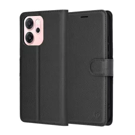   Techsuit - Leather Folio - Oppo Reno14 F / Reno14 FS 5G - Black