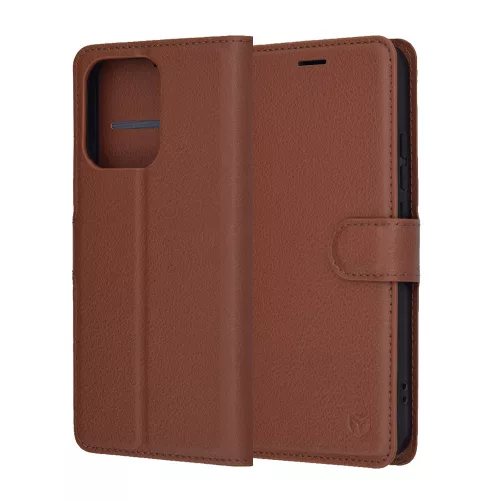 Techsuit - Leather Folio - Oppo Reno14 F / Reno14 FS 5G - Brown