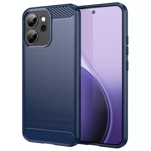 Techsuit - Carbon szilikon tok - Oppo Reno14 F / Reno14 FS 5G - Kék
