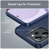 Techsuit - Carbon szilikon tok - Oppo Reno14 F / Reno14 FS 5G - Kék