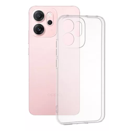 Techsuit - Clear Silicone tok - Oppo Reno14 F / Reno14 FS 5G - Átlátszó