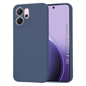   Techsuit - SoftFlex szilikon tok - Oppo Reno14 F / Reno14 FS 5G - Sötétkék
