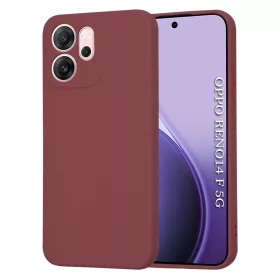  Techsuit - SoftFlex szilikon tok - Oppo Reno14 F / Reno14 FS 5G - Bordó