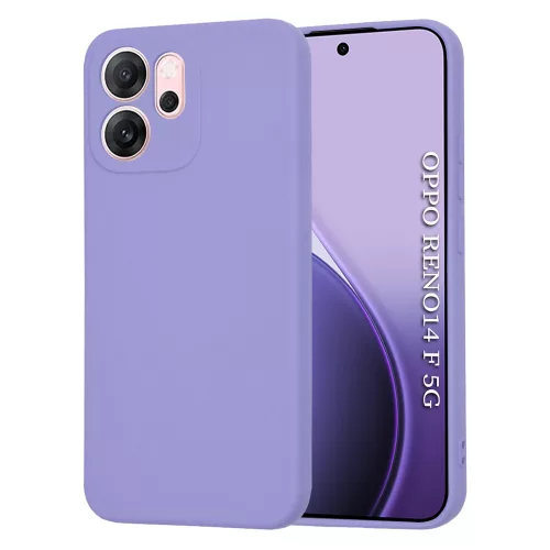 Techsuit - SoftFlex szilikon tok - Oppo Reno14 F / Reno14 FS 5G - Világos lila