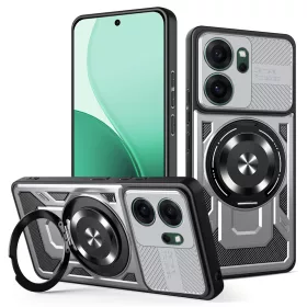   Techsuit - RuggedCam ütésálló tok - Oppo Reno14 F / Reno14 FS 5G - Szürke