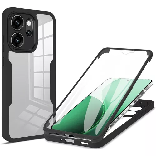 Techsuit - ColorVerse 360 tok kijelzővédővel - Oppo Reno14 F / Reno14 FS 5G - Fekete