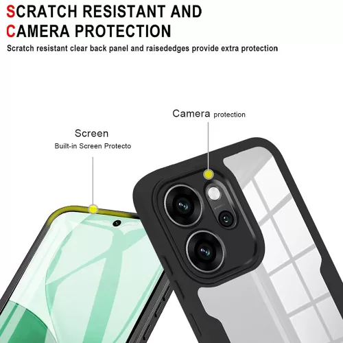 Techsuit - ColorVerse 360 tok kijelzővédővel - Oppo Reno14 F / Reno14 FS 5G - Lila