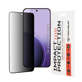   Techsuit - 111D Privacy Full Glue - Oppo Reno14 F / Reno14 FS 5G - Black