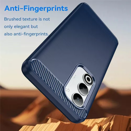 Techsuit - Carbon szilikon tok - Oppo A5 4G / A5 5G - Kék