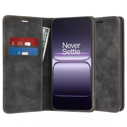 Techsuit - Confy Cover kinyitható tok - OnePlus Nord CE5 - Fekete