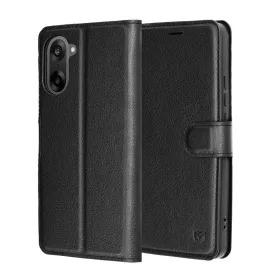 Techsuit - Leather Folio - OnePlus Nord CE5 - Black