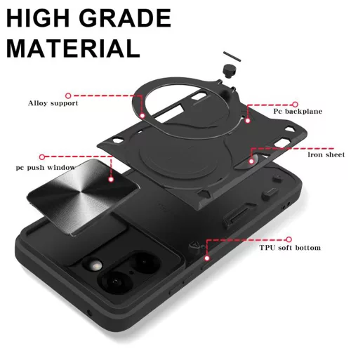 Techsuit - CamGuard Pro tok - OnePlus Nord CE5 - Fekete