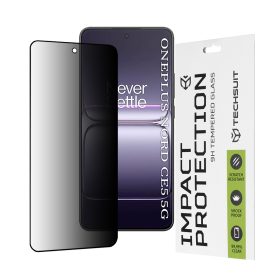   Techsuit - 111D Privacy betekintésgátló üvegfólia - OnePlus Nord CE5 - Fekete