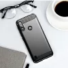Techsuit - Carbon szilikon tok - Motorola Moto E7 Power / Moto E7i Power - Fekete