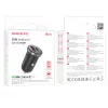 Borofone - Car Charger Scenery (BZ22) - USB, Type-C, Fast Charge, Dual Port, PD30W, QC3.0, PC, Aluminum - Black