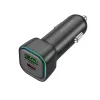 Borofone - Car Charger Trophie (BZ28A) - 1x USB, 1x Type-C, Fast Charge, Dual Port, 30W, LED, for 12-24V - Black
