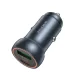 Borofone - Mini Car Charger Fresh (BZ32A) - Type-C, USB, Fast Charge, Dual Port, 30W (PD/QC), Aluminum Alloy - Metal Gray