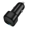 Borofone - Car Charger Cloud (BZ34) - USB, Single Port, 18W (QC/FCP/AFC), ABS, for 12-24V - Black