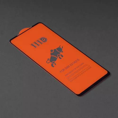 Techsuit - 111D Full Cover / Full Glue üvegfólia - Samsung Galaxy A21s / A21 - Fekete széllel
