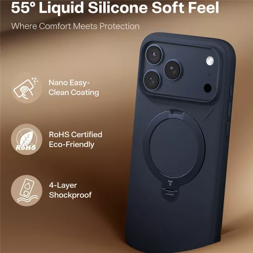 Torras - QPRO Silicone Series - iPhone 17 Pro Max - Navy Blue