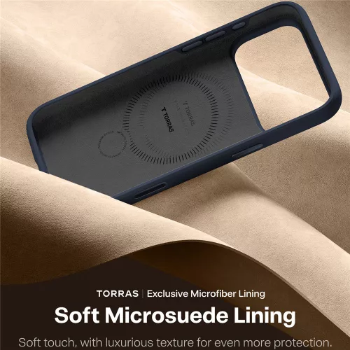 Torras - QPRO Silicone Series - iPhone 17 Pro Max - Navy Blue