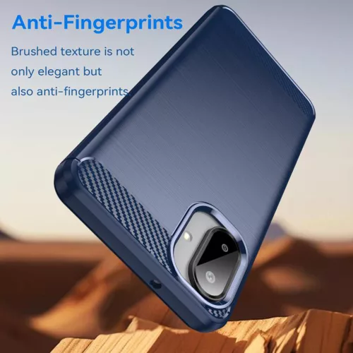 Techsuit - Carbon szilikon tok - Samsung Galaxy A07 4G - Kék