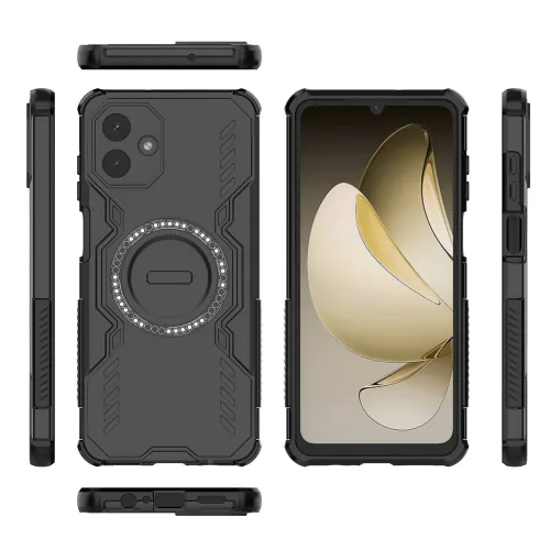 Techsuit - ArmorMag ütésálló tok - Samsung Galaxy A07 4G - Fekete