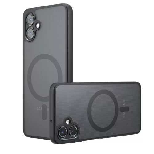 Techsuit - PureFrost MagSafe Ütésálló tok - Samsung Galaxy A07 4G - Matt fekete