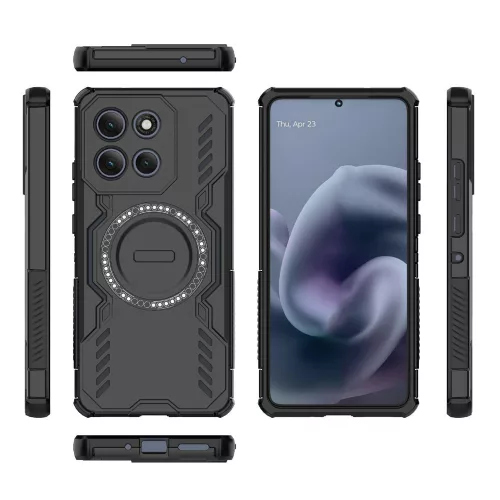 Techsuit - ArmorMag ütésálló tok - Motorola Moto G86 Power - Fekete