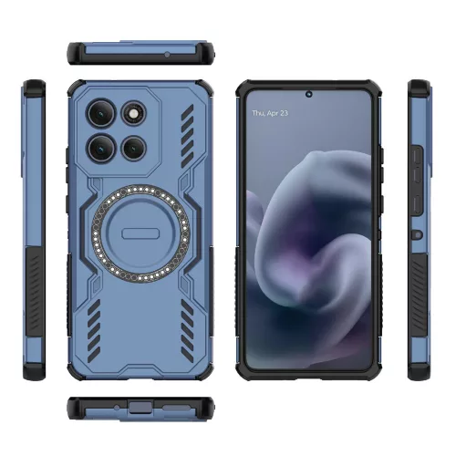Techsuit - ArmorMag ütésálló tok - Motorola Moto G86 Power - Kék