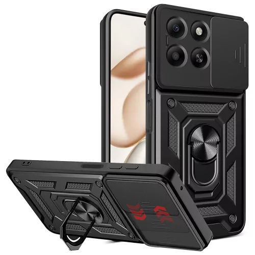 Techsuit - CamShield ütésálló tok - Honor 400 Smart 5G / 400 Smart 4G / X7d 4G - Fekete