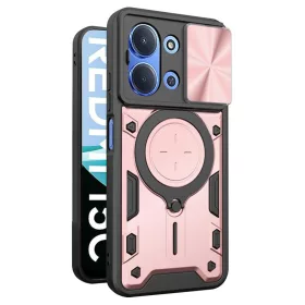   Techsuit - CamGuard Pro ütésálló tok - Xiaomi Redmi 15C 4G / Redmi 15C 5G - Rosegold