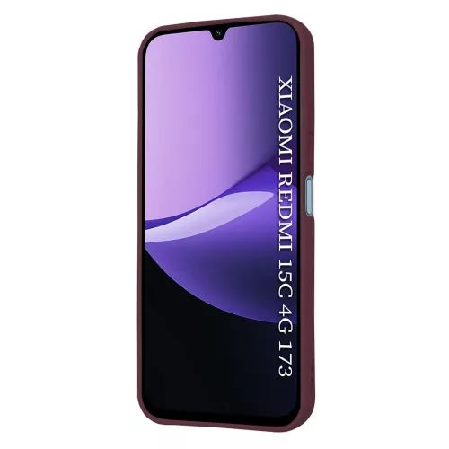 Techsuit - SoftFlex szilikon tok - Xiaomi Redmi 15C 4G / Redmi 15C 5G - Bordó
