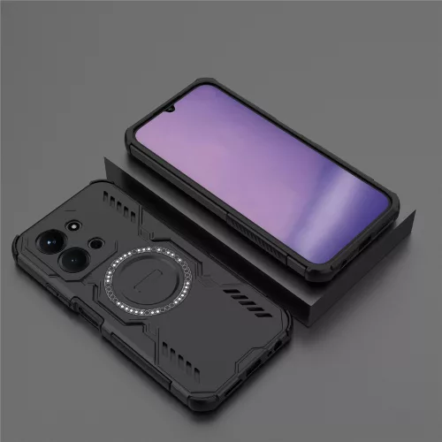 Techsuit - ArmorMag ütésálló tok - Xiaomi Redmi 15C 4G / Redmi 15C 5G - Fekete