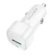 Borofone - Car Charger Cloud (BZ34) - USB, Single Port, 18W (QC/FCP/AFC), ABS, for 12-24V - White