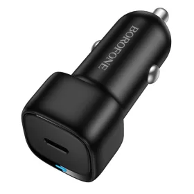   Borofone - Car Charger Cloud (BZ34A) - Type-C, Single Port, 20W (PD/QC/FCP/AFC), ABS - Black