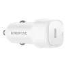 Borofone - Car Charger Cloud (BZ34A) - Type-C, Single Port, 20W (PD/QC/FCP/AFC), ABS - White