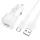 Borofone - Car Charger Cloud (BZ34) - USB-A/C Cable Included, Single Port USB-A, 18W (QC/FCP/AFC), ABS, for DC 12-24V - White