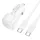 Borofone - Car Charger Cloud (BZ34A) - Type-C Cable Included, Single Port Type-C, PD20W, ABS, for DC 12-24V - White