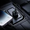 Borofone - Car Charger Cloud (BZ34B) - Type-C Cable Included, Type-C + USB-A, PD20W, QC3.0, Dual Port, 38W, ABS - White