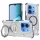 Techsuit - Carbon Shield PRO - Xiaomi Redmi 15C 4G / Redmi 15C 5G / Poco C85 4G - Blue Transparent