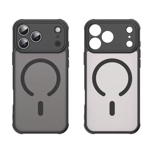 Techsuit - HaloFrost II MagSafe tok - Xiaomi Redmi 15C 4G / Redmi 15C 5G - Fekete