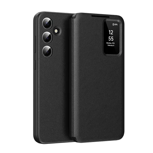 Techsuit - SmartView kinyitható tok - Samsung Galaxy A16 4G / A16 5G - Fekete
