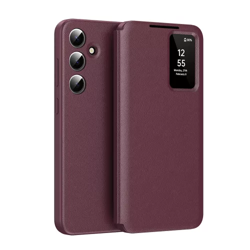 Techsuit - SmartView kinyitható tok - Samsung Galaxy A16 4G / A16 5G - Piros