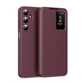   Techsuit - SmartView kinyitható tok - Samsung Galaxy A17 5G / A17 4G / A26 5G / M17 / F17 - Piros