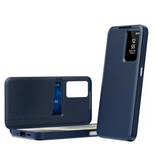 Techsuit - SmartView kinyitható tok - Samsung Galaxy A17 5G / A17 4G / A26 5G / M17 / F17 - Kék