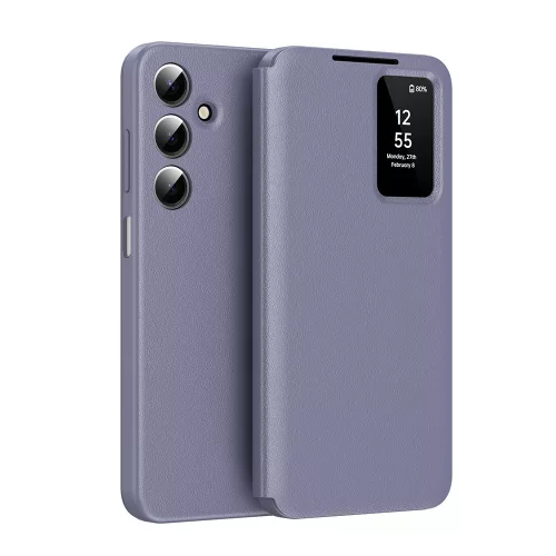 Techsuit - SmartView kinyitható tok - Samsung Galaxy A17 5G / A17 4G / A26 5G / M17 / F17 - Lila